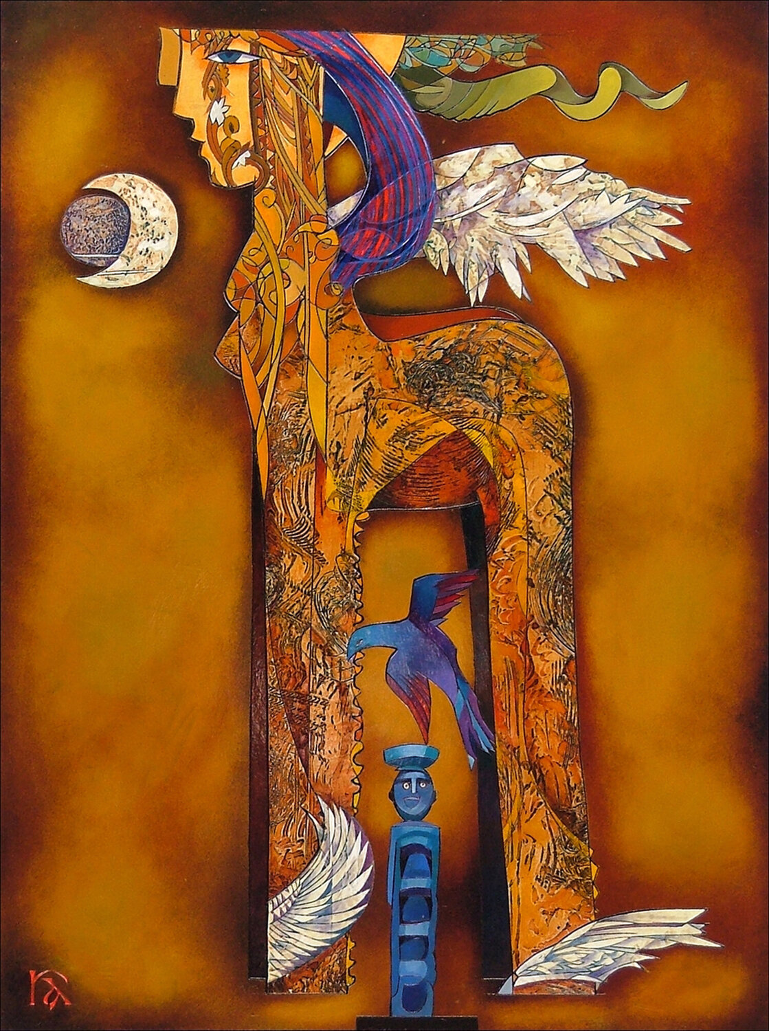 When Time Began Raymond Andrews Original painting for sale