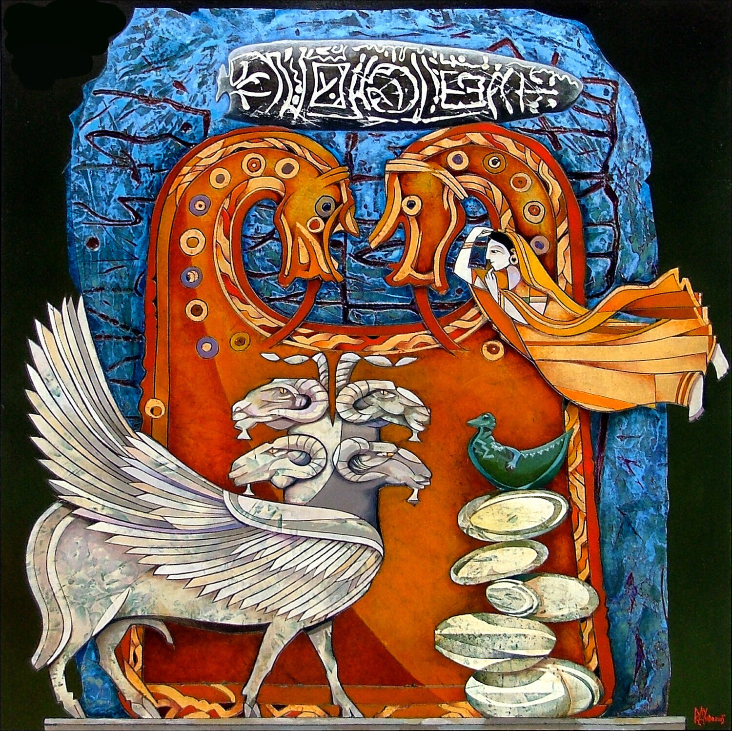 Los Guardianes de las Piedras 1 Raymond Andrews Original painting for sale