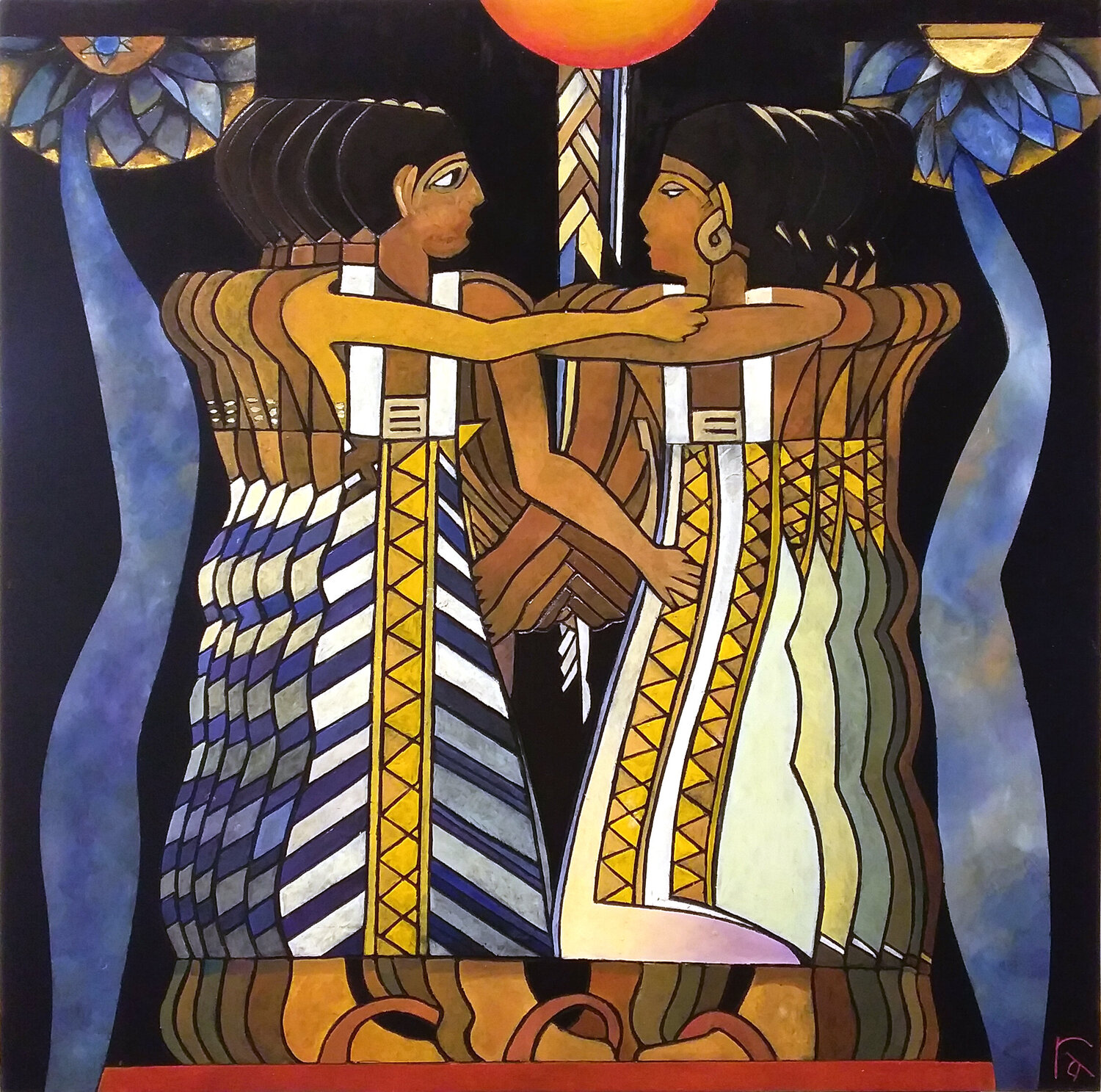 The Twelve Tribes Raymond Andrews Original painting for sale