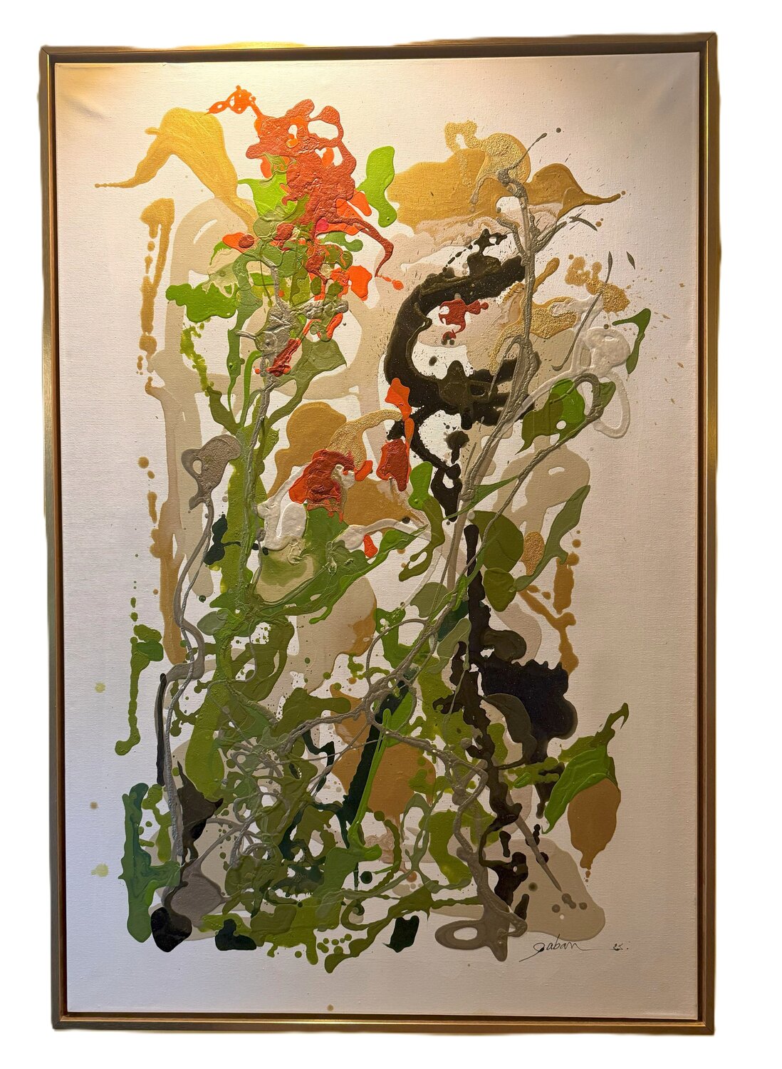 RHIZOME INTERIEUR GABAN Original painting for sale