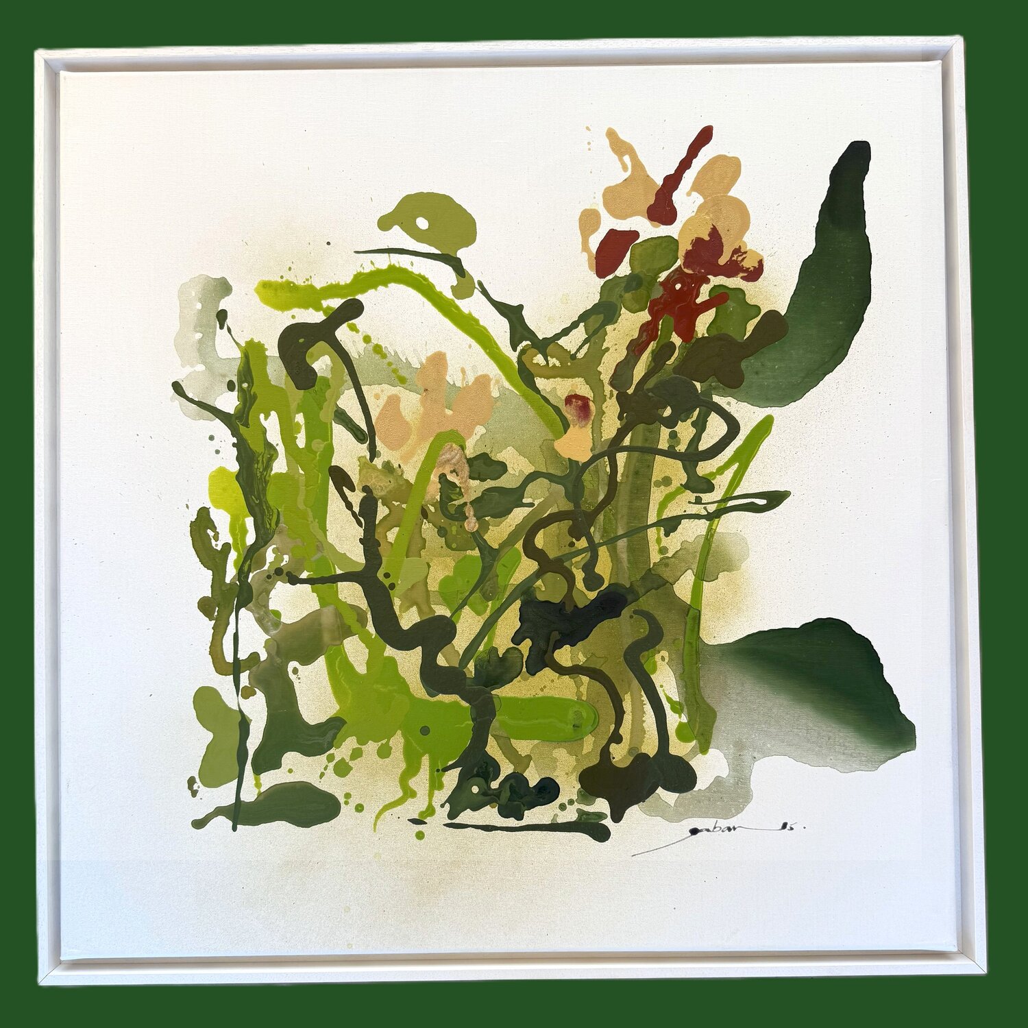 SYNAPSE VEGETALE GABAN Original painting for sale