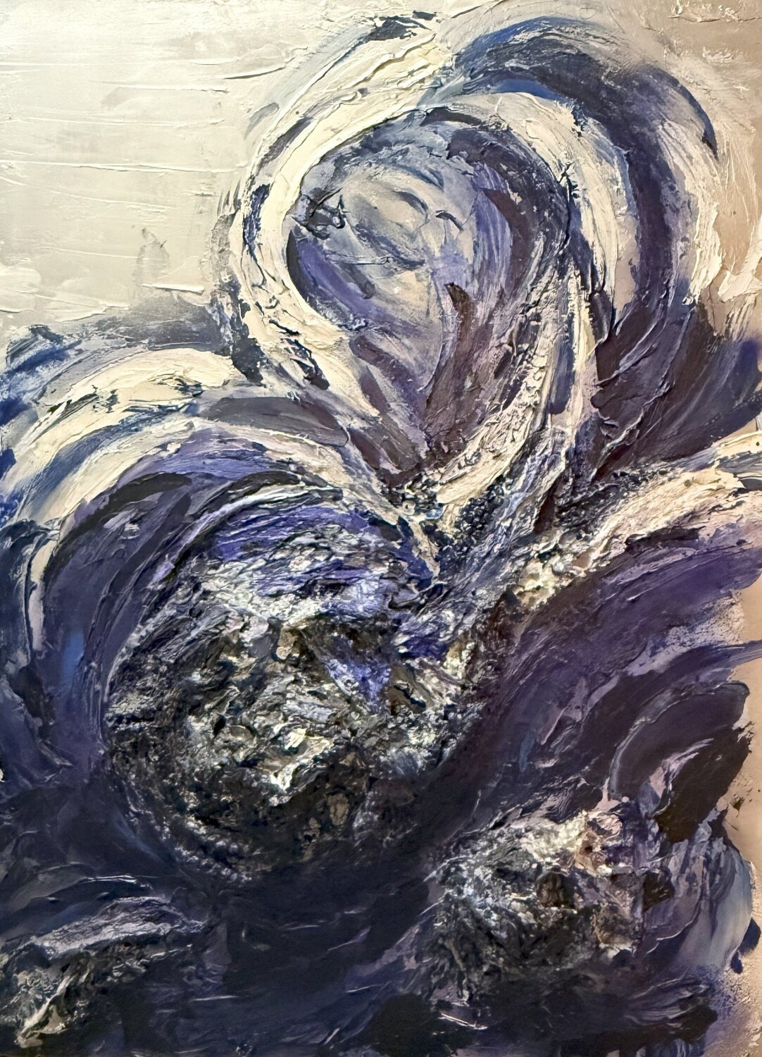 EN PLONGEE GABAN Original painting for sale