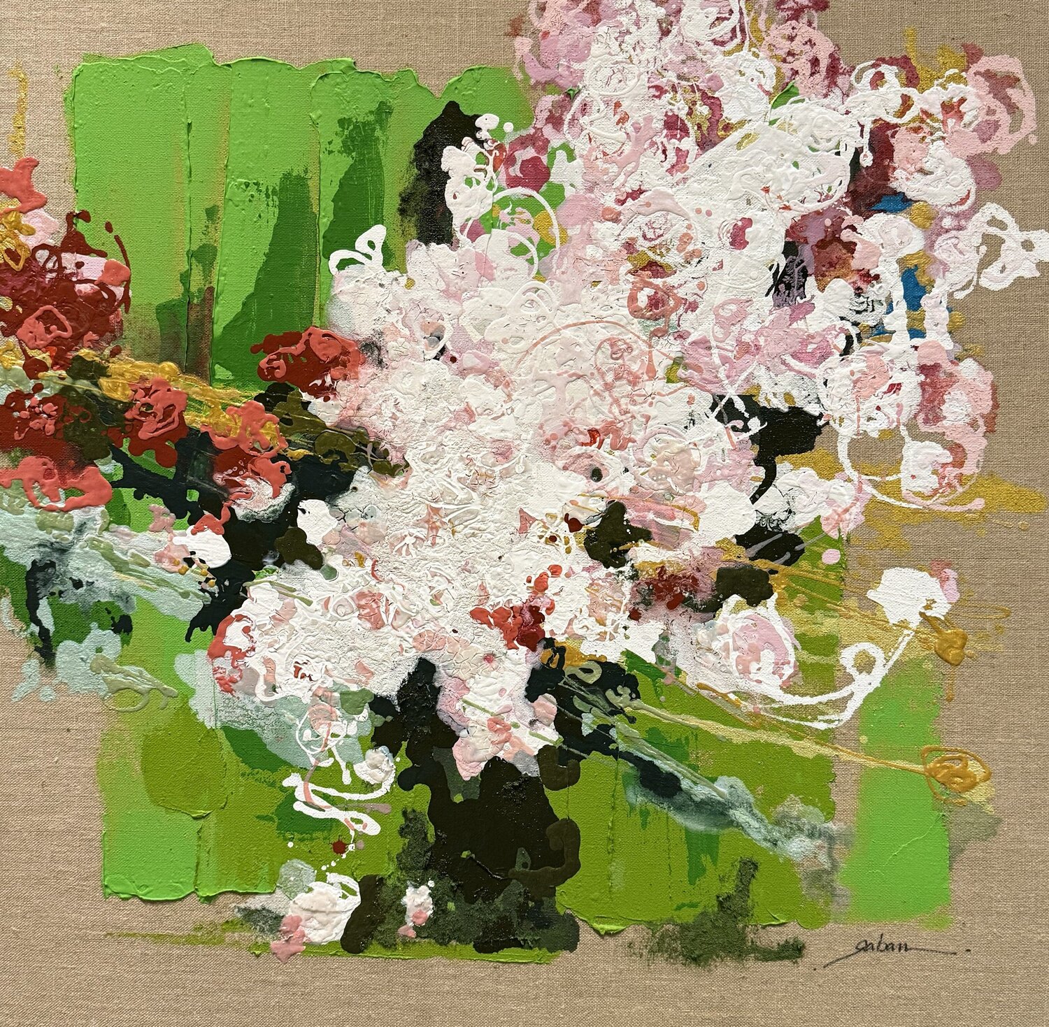 BOUQUET SAUVAGET GABAN Original painting for sale