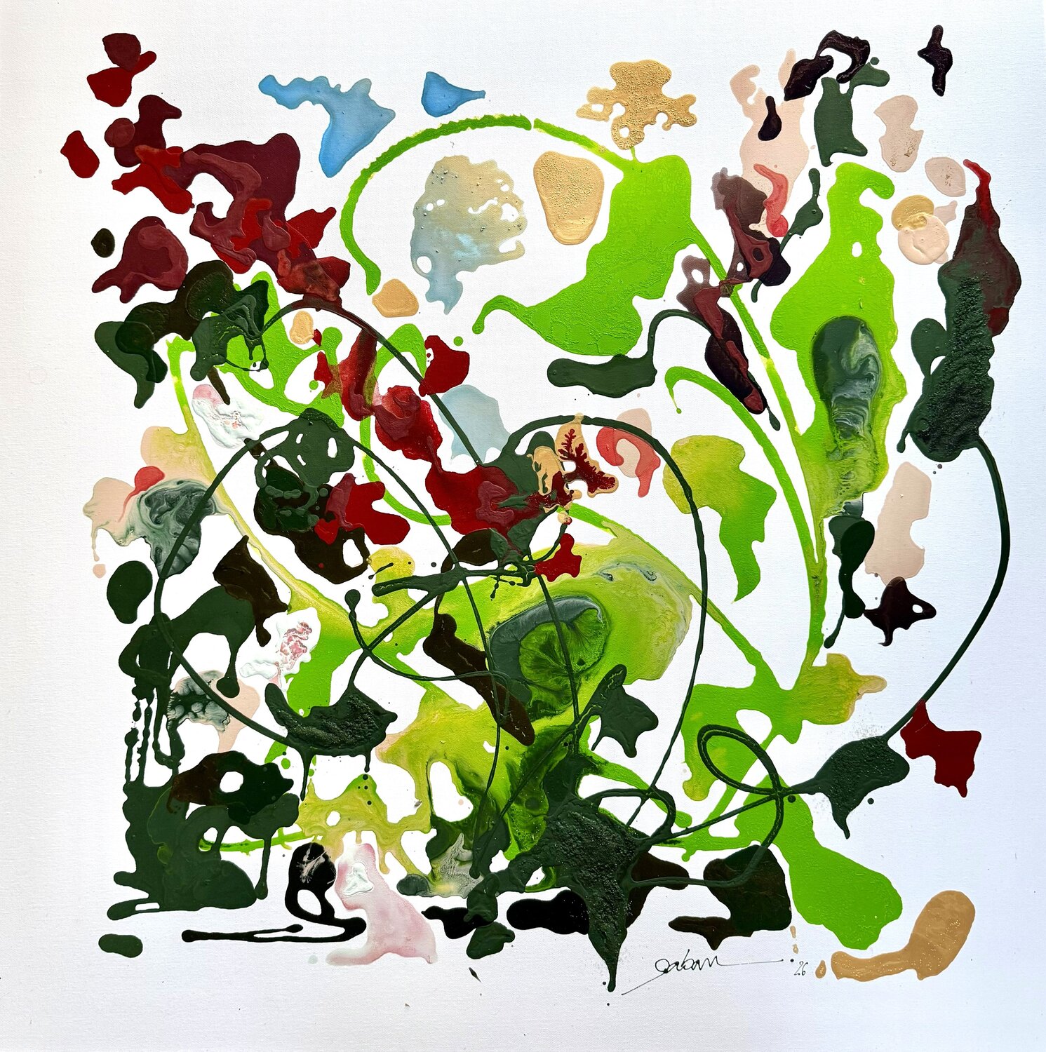 HERBIER DES CORRESPONDANCES GABAN Original painting for sale