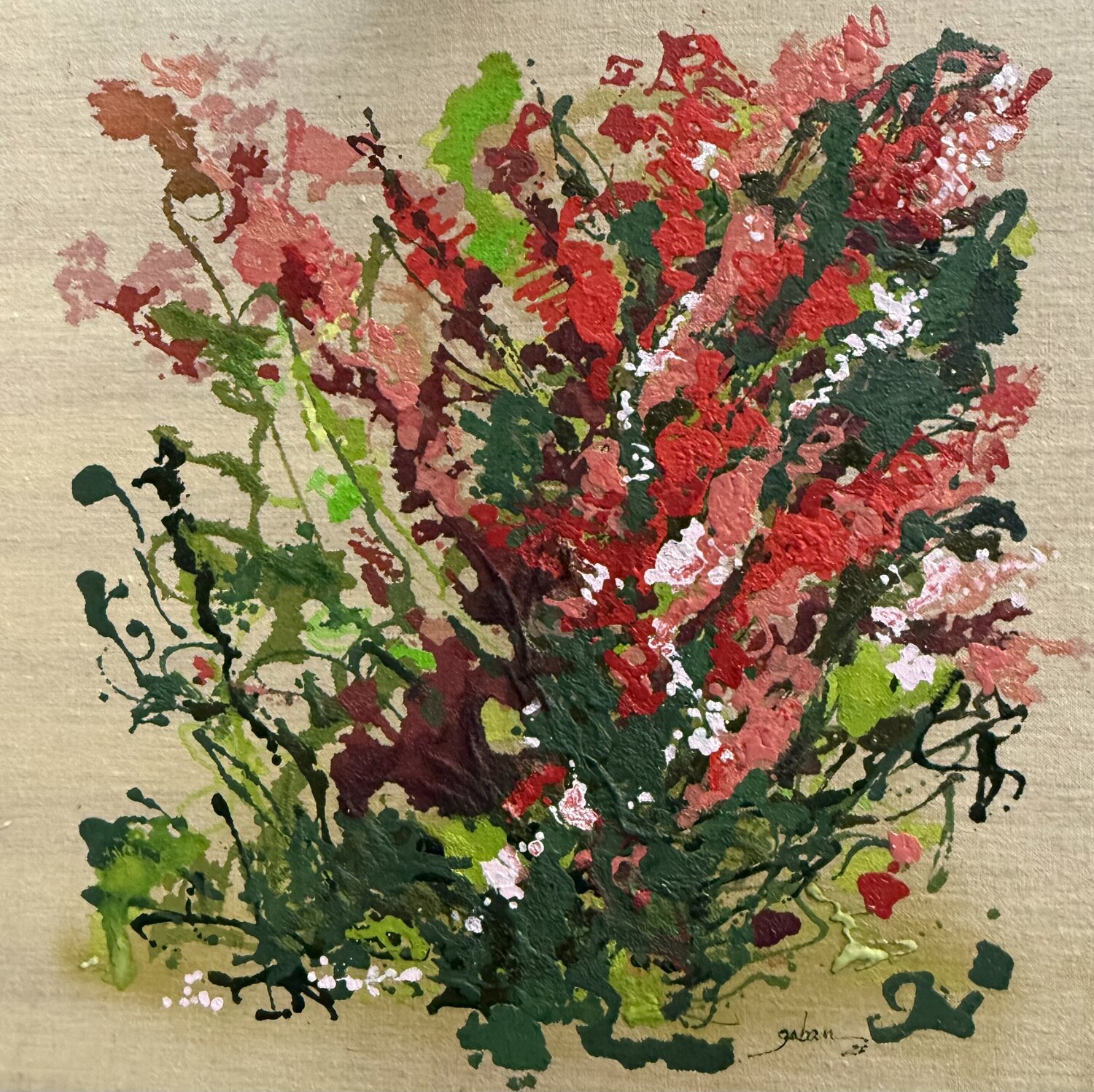 CHANT DES COROLLES GABAN Original painting for sale