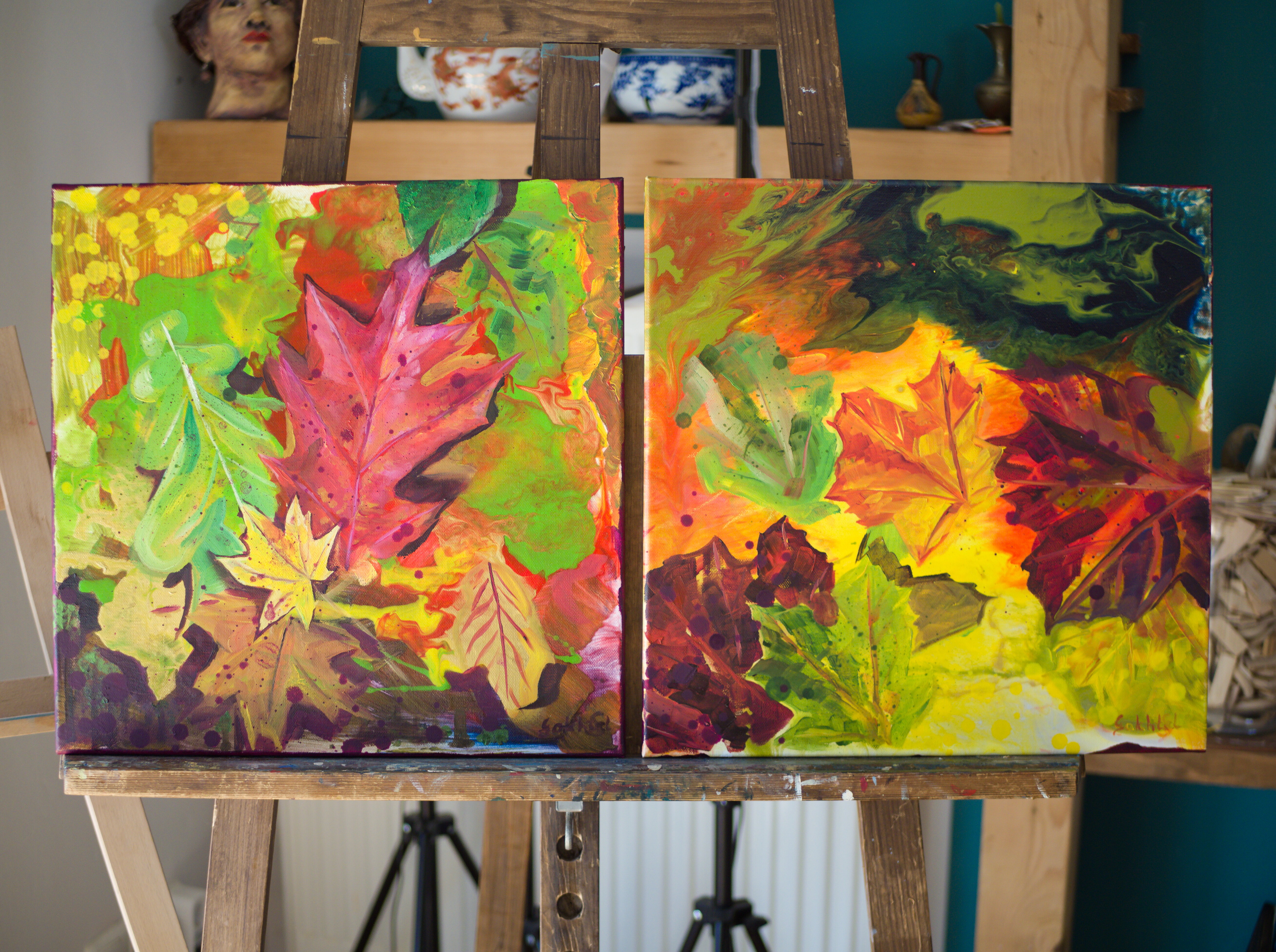Magenta Diptych