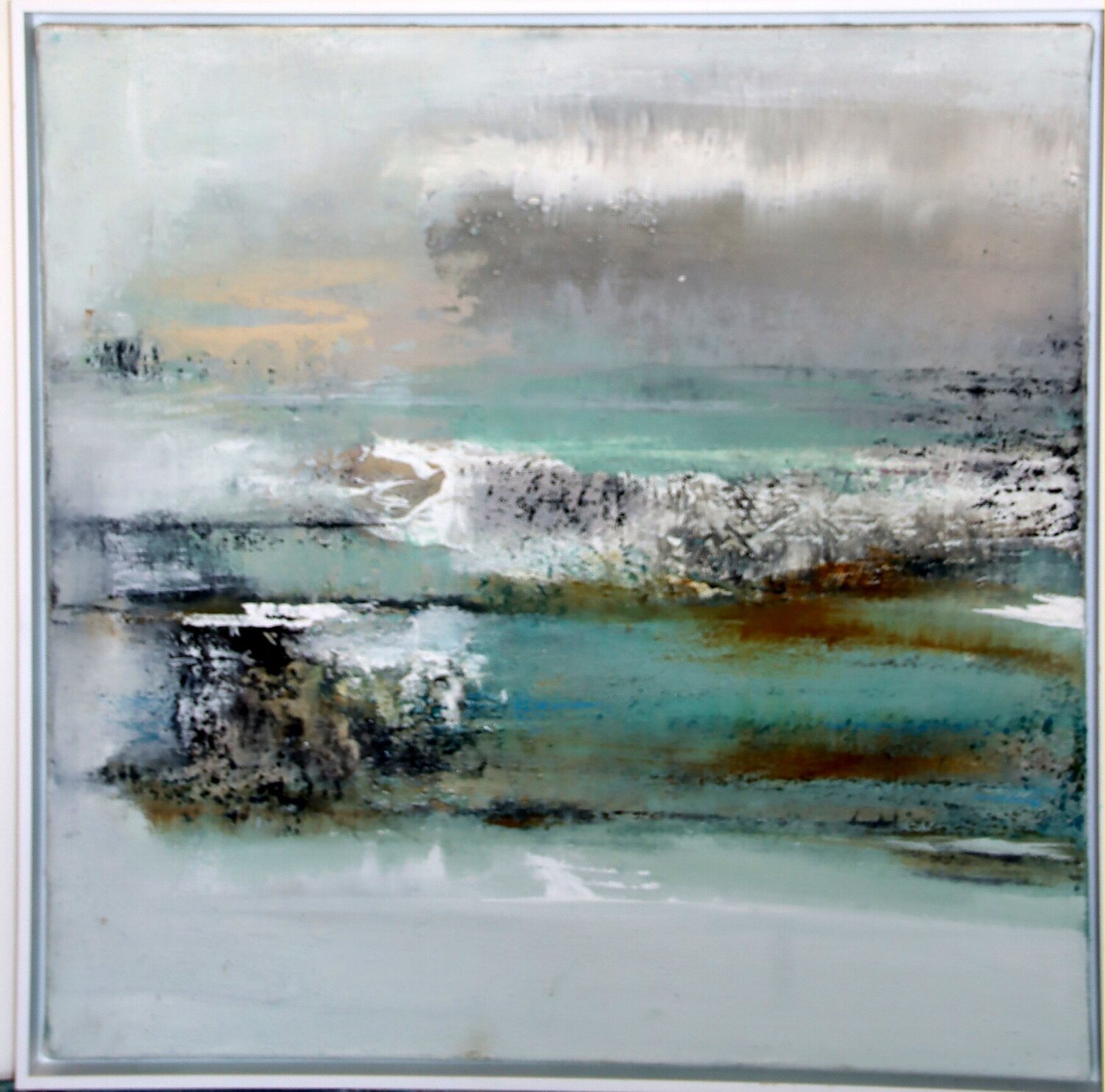 on the beach Irmgard Risch Original painting for sale
