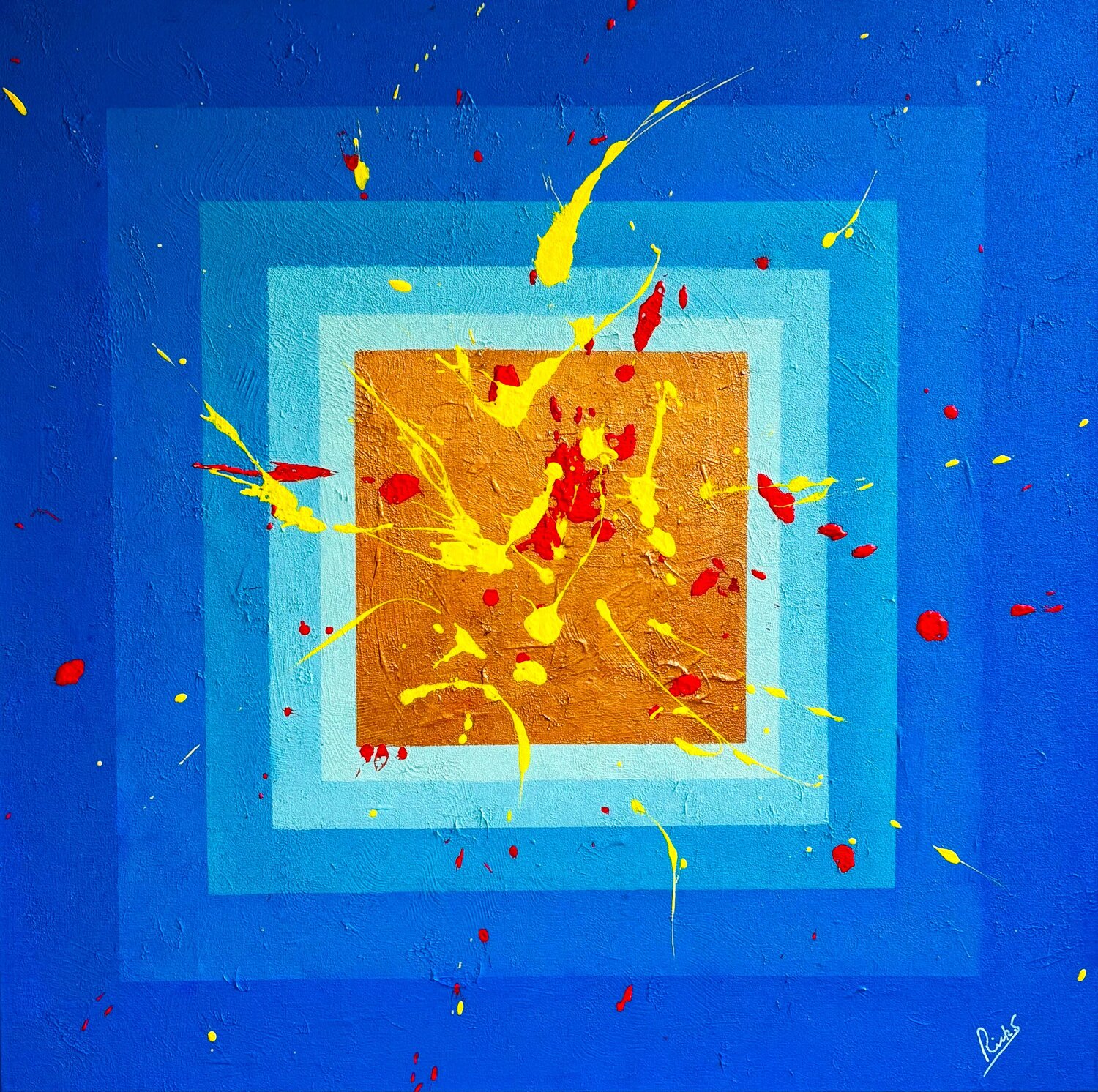 IMPLOSION Rick Smith Original painting for sale