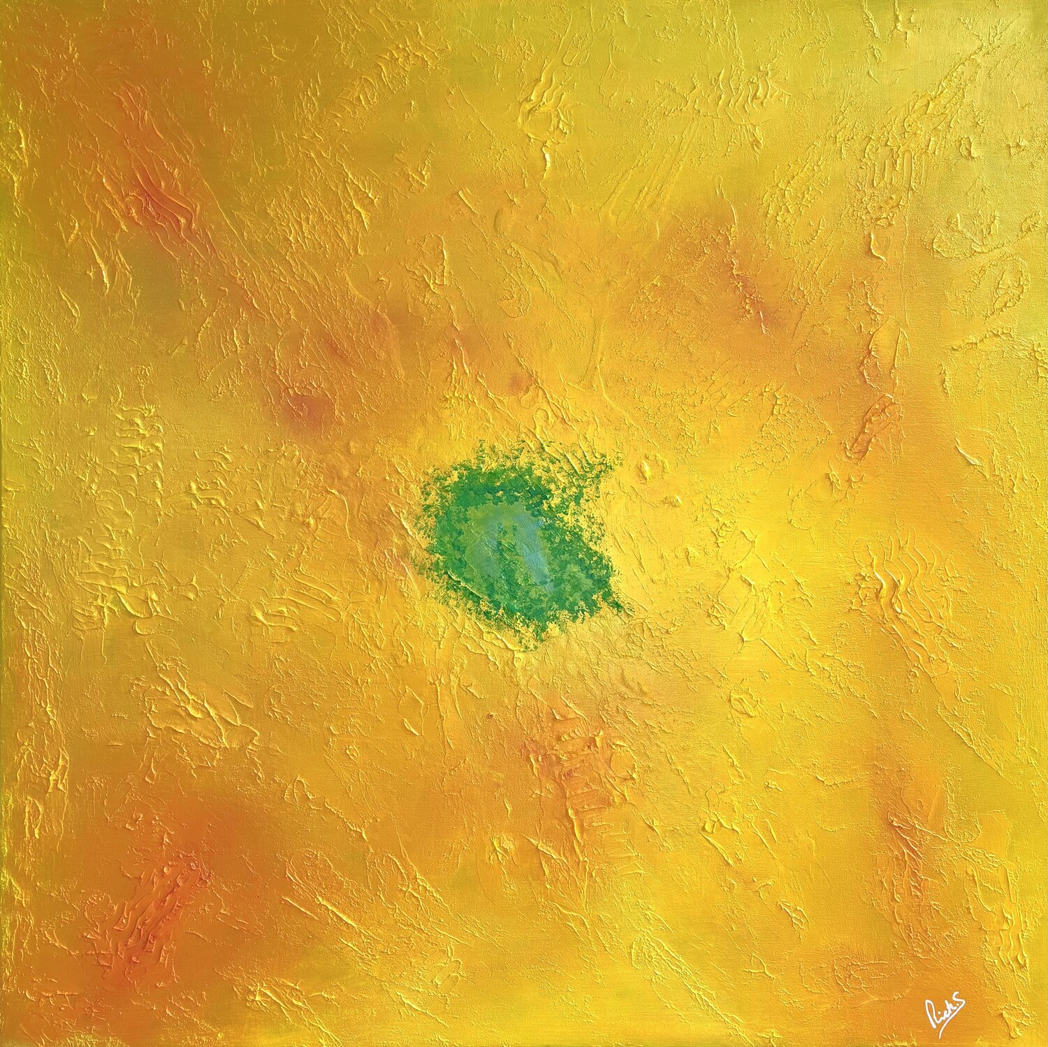 DESERT WATERHOLE Rick Smith Original painting for sale