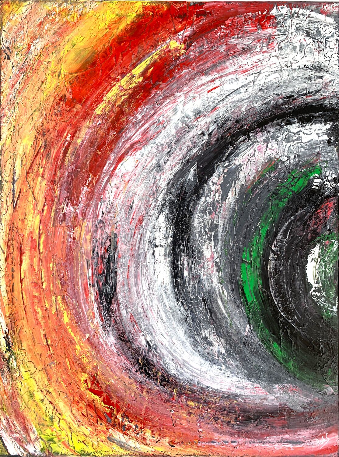 DANS LE VORTEX Rick Smith Original painting for sale