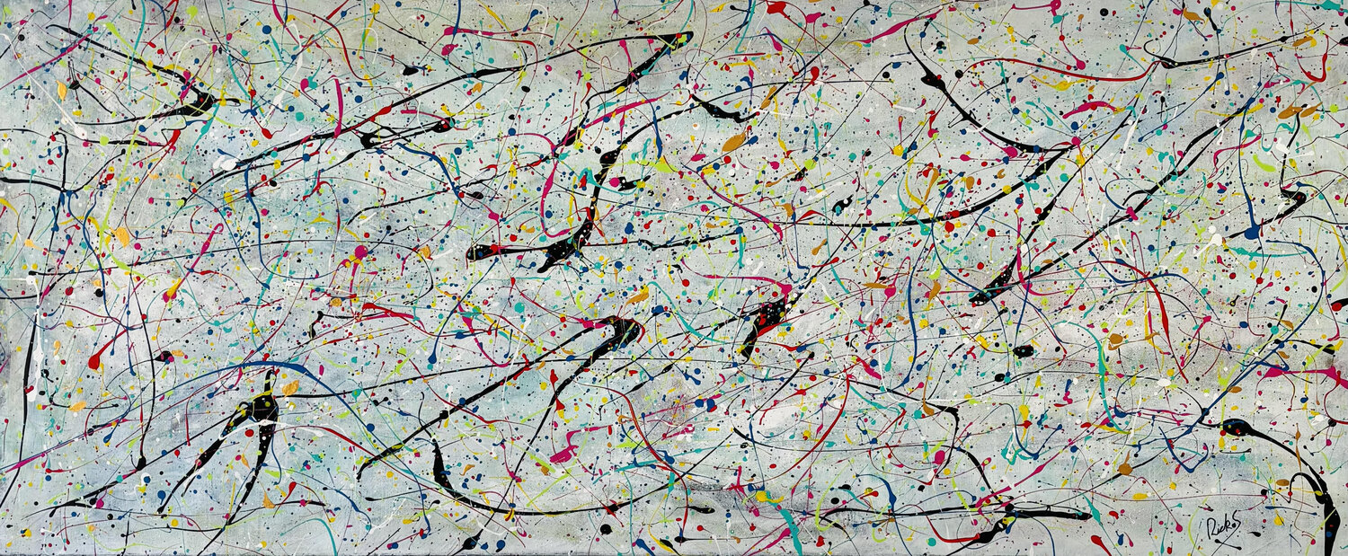 ABSTRACTION SPACIALE Rick Smith Original painting for sale
