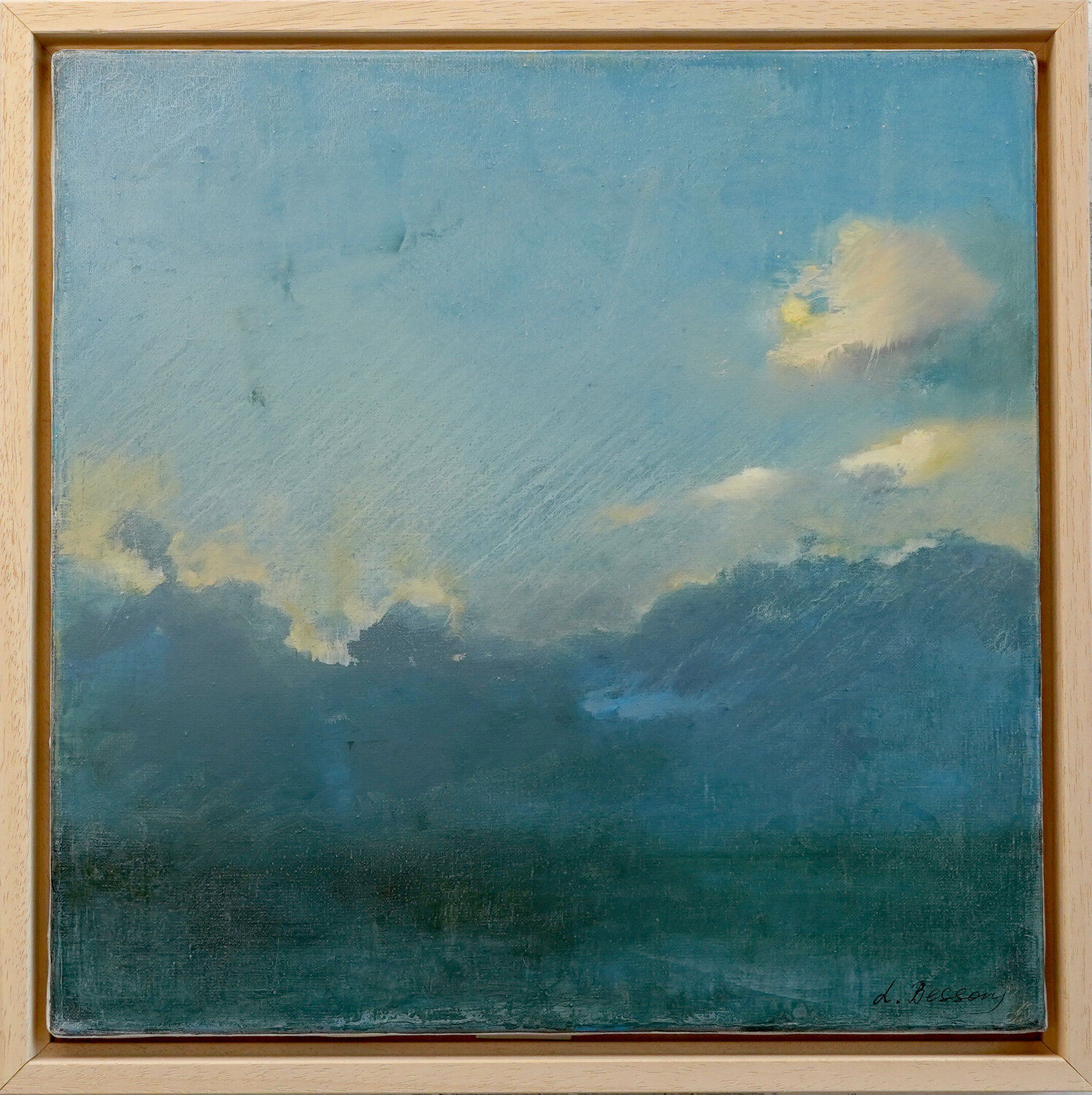 “The Pre-Sunset Ray” L. Besson Original painting for sale