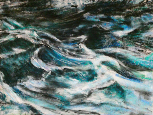 Moving Element 2 by Gabriele Kübler-Mohr, Painting for Sale on Select