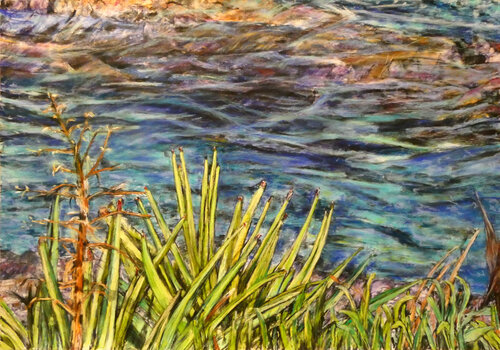 Three Elements 1 by Gabriele Kübler-Mohr, Painting for Sale on Select