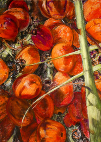 Dátiles 8 by Gabriele Kübler-Mohr, Painting for Sale on Select