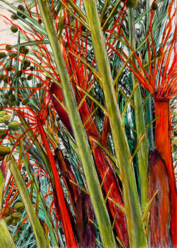 Fruta del Sol 3 by Gabriele Kübler-Mohr, Painting for Sale on Select