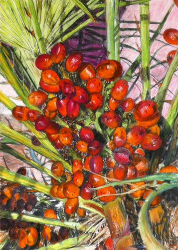 Dátiles 9 by Gabriele Kübler-Mohr, Painting for Sale on Select