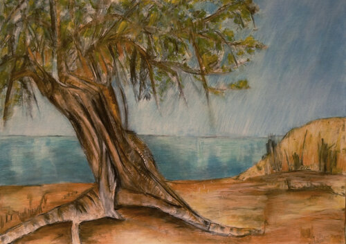 Zikadengetöse by Gabriele Kübler-Mohr, Painting for Sale on Select