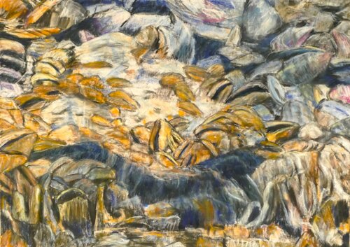Seeufer 1 by Gabriele Kübler-Mohr, Painting for Sale on Select