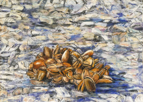 Seeufer 2 by Gabriele Kübler-Mohr, Painting for Sale on Select