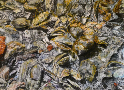 Seeufer 6 by Gabriele Kübler-Mohr, Painting for Sale on Select