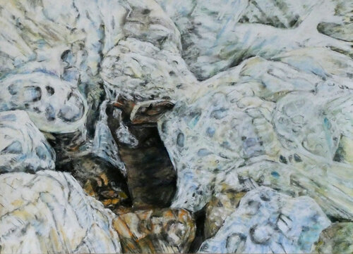 Gruissan - Les salines 4 by Gabriele Kübler-Mohr, Painting for Sale on Select