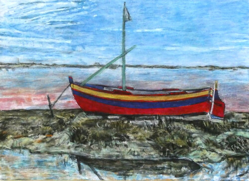 Gruissan - Les Salines 7 by Gabriele Kübler-Mohr, Painting for Sale on Select