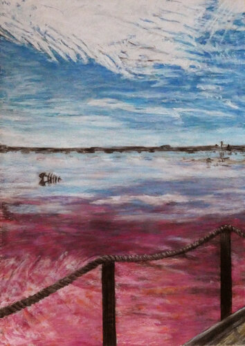 Gruissan - Les Salines 8 by Gabriele Kübler-Mohr, Painting for Sale on Select