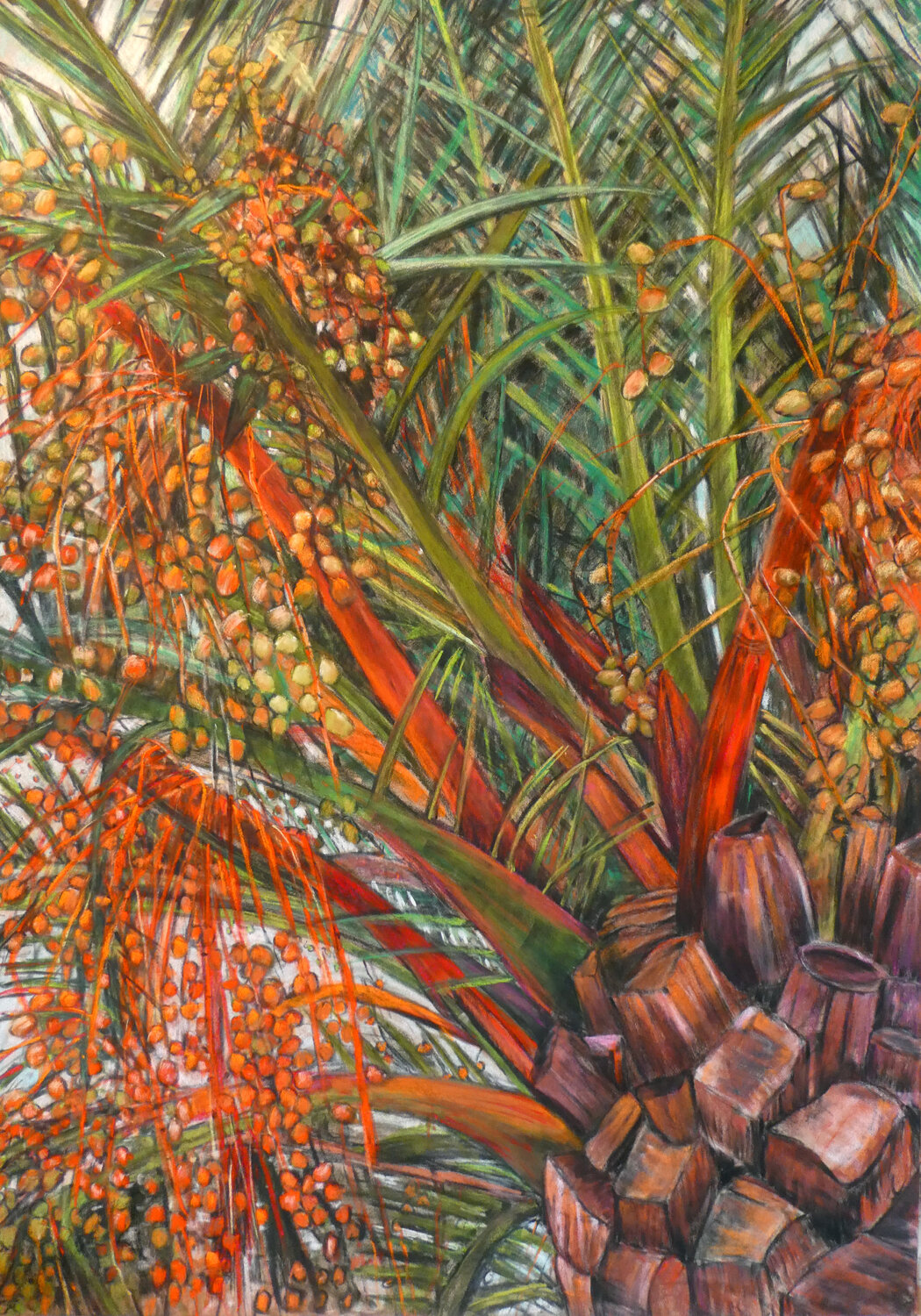 Feuerfrucht Gabriele Kübler-Mohr Original painting for sale