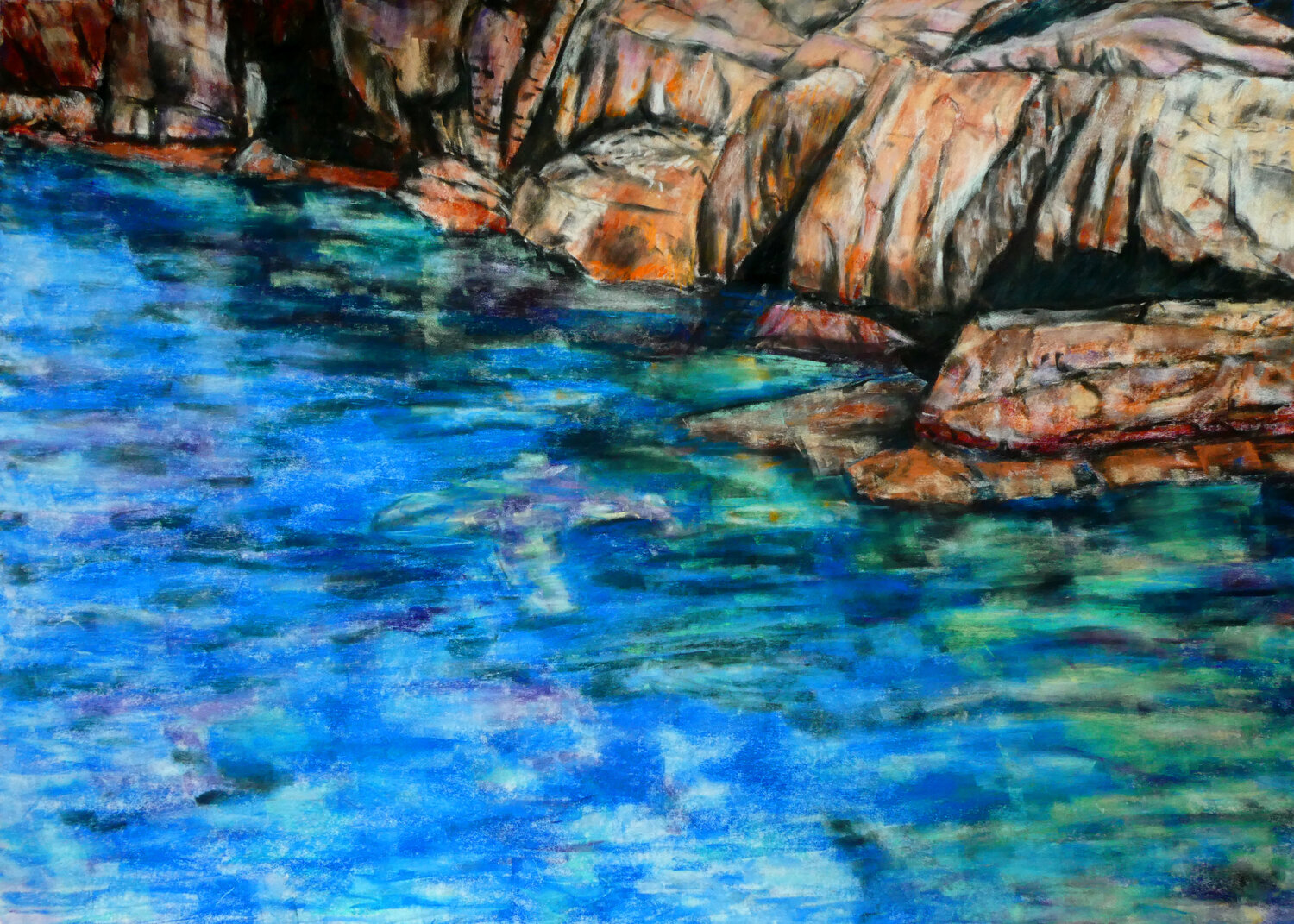Two Elements 2 Gabriele Kübler-Mohr Original painting for sale