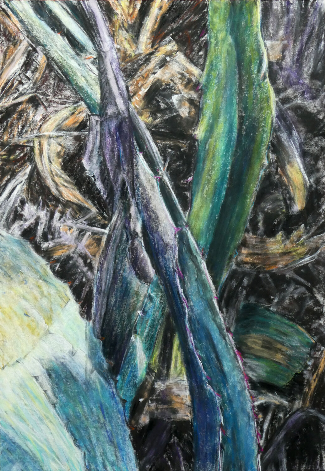 Urwuchs V Gabriele Kübler-Mohr Original painting for sale