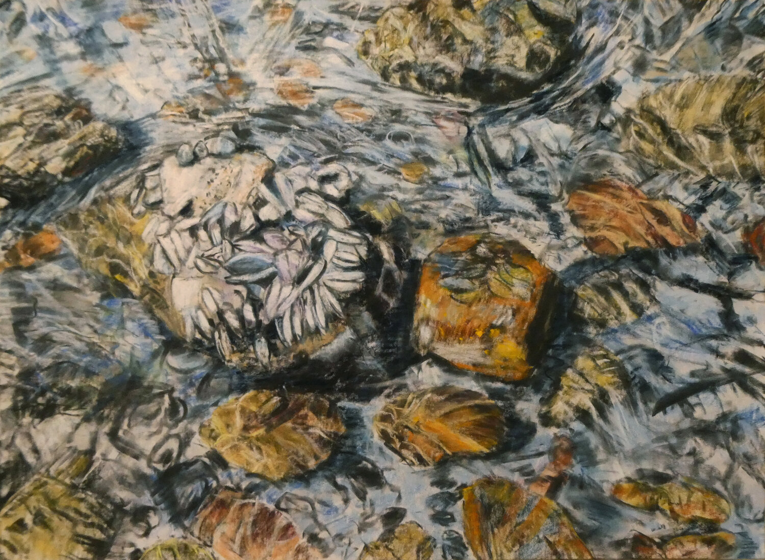 Seeufer 4 Gabriele Kübler-Mohr Original painting for sale