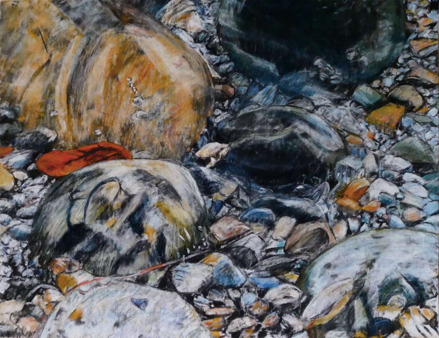 Seeufer 8 Gabriele Kübler-Mohr Original painting for sale
