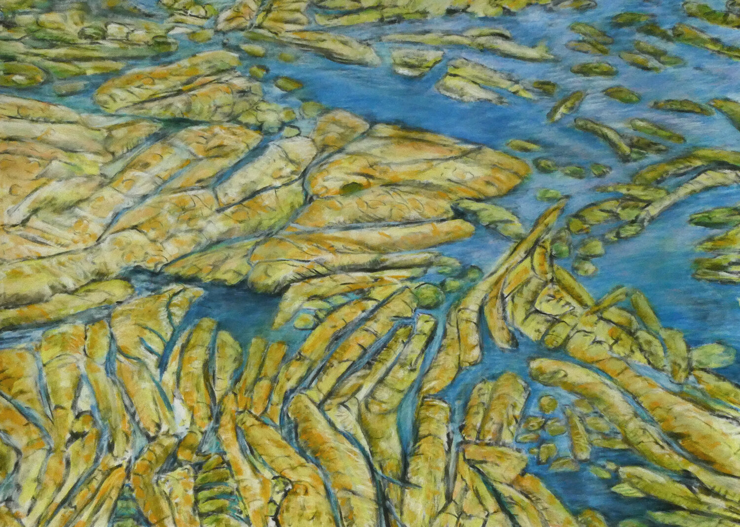 Gruissan - Les salines 2 Gabriele Kübler-Mohr Original painting for sale