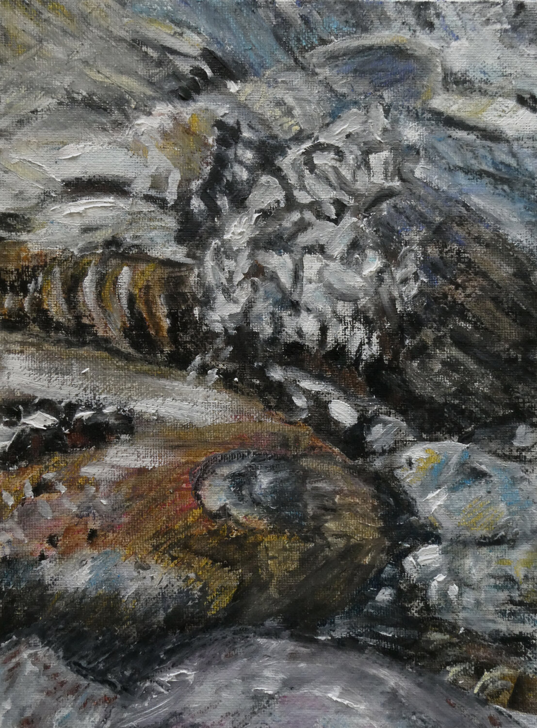 Ufer 4 Gabriele Kübler-Mohr Original painting for sale