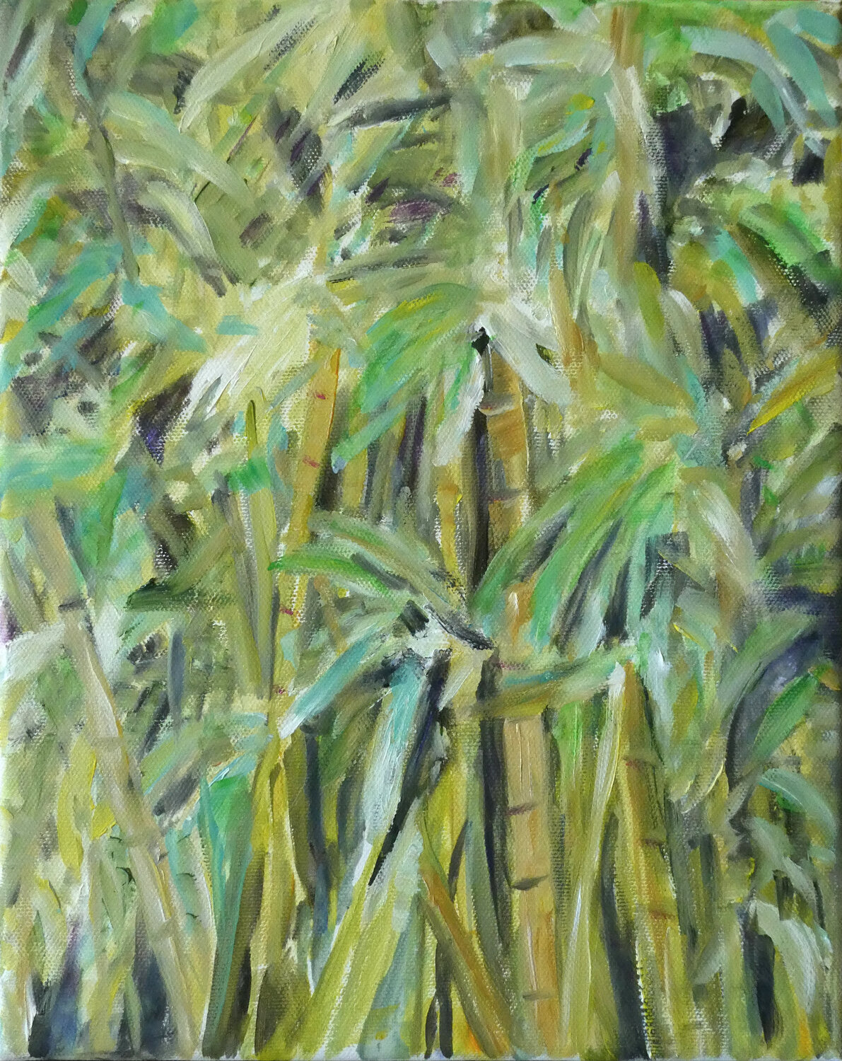 Smaragddschungel 2 Gabriele Kübler-Mohr Original painting for sale
