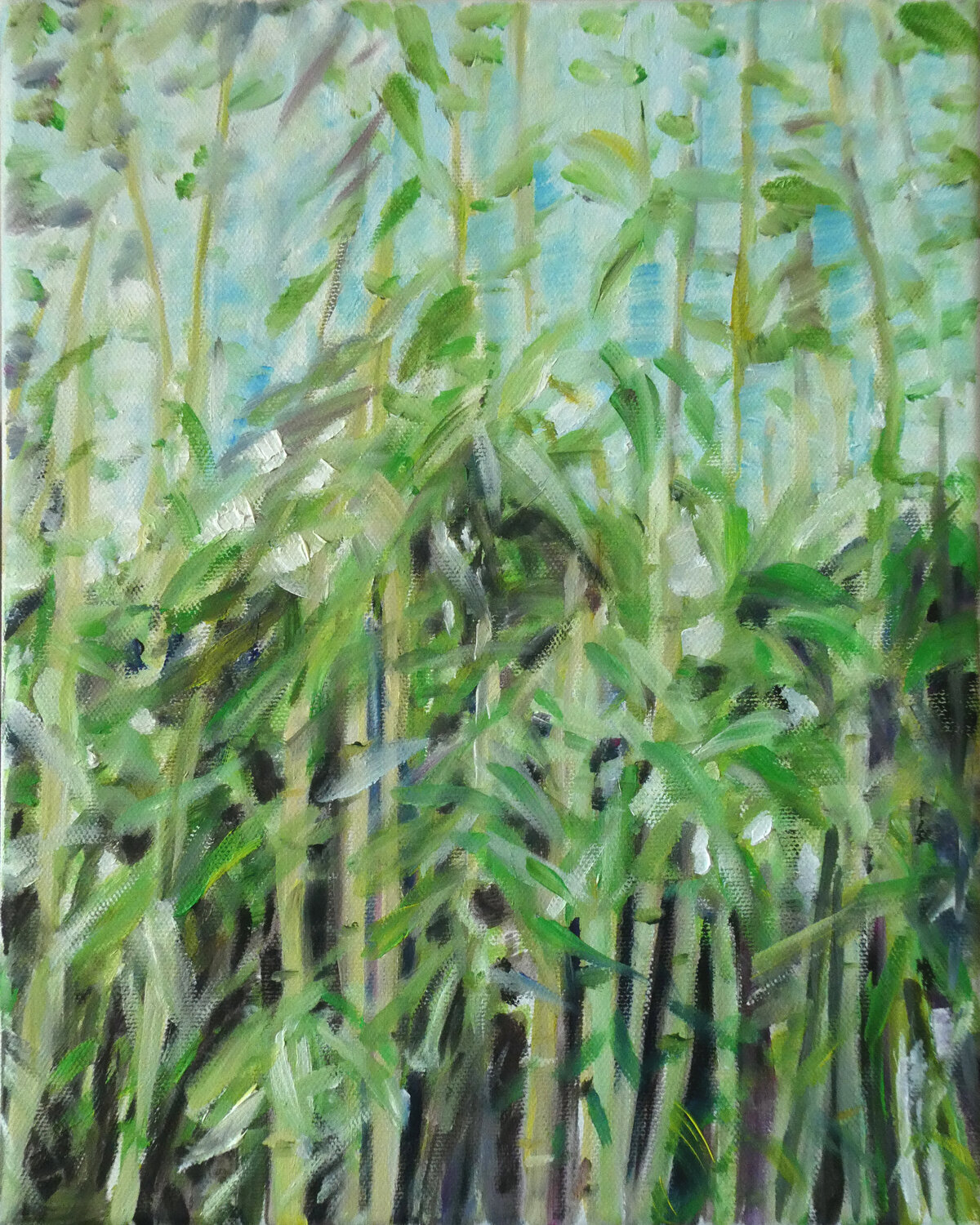 Smaragddschungel 3 Gabriele Kübler-Mohr Original painting for sale