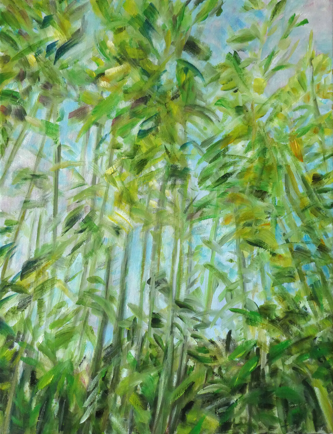 Smaragddschungel 5 Gabriele Kübler-Mohr Original painting for sale