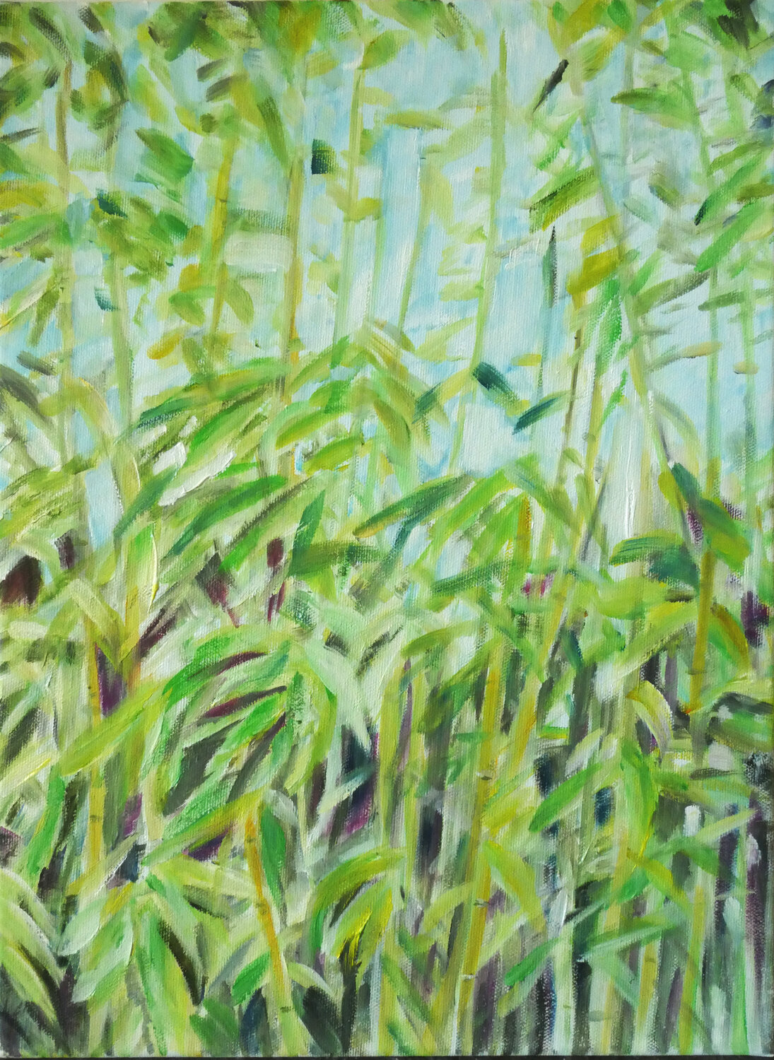 Smaragddschungel 6 Gabriele Kübler-Mohr Original painting for sale