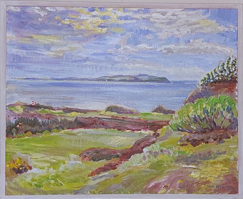 Fur fra høj by Joern Bjerge, Painting for Sale on Select