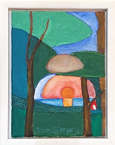 Grøn abstrakt by Joern Bjerge, Painting for Sale on Select