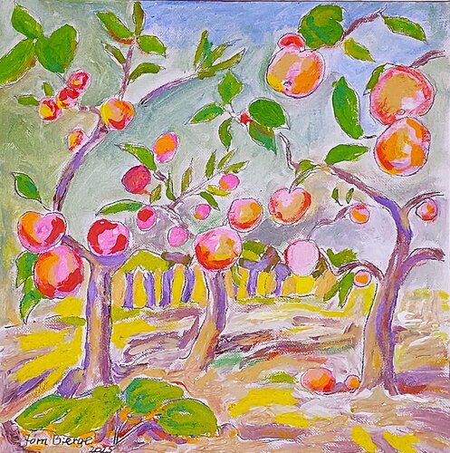 Frugthave by Joern Bjerge, Painting for Sale on Select