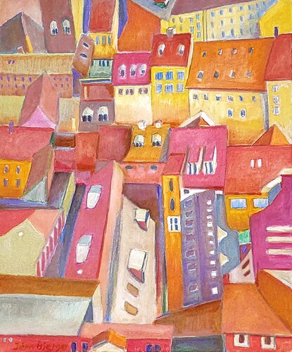 Glimt af København by Joern Bjerge, Painting for Sale on Select