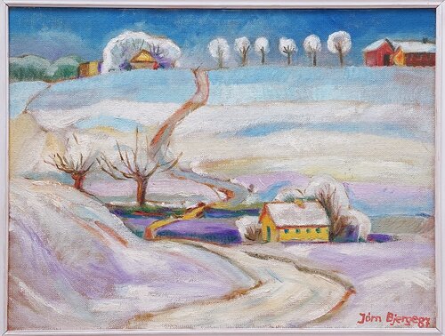 Vinterrim 2 by Joern Bjerge, Painting for Sale on Select