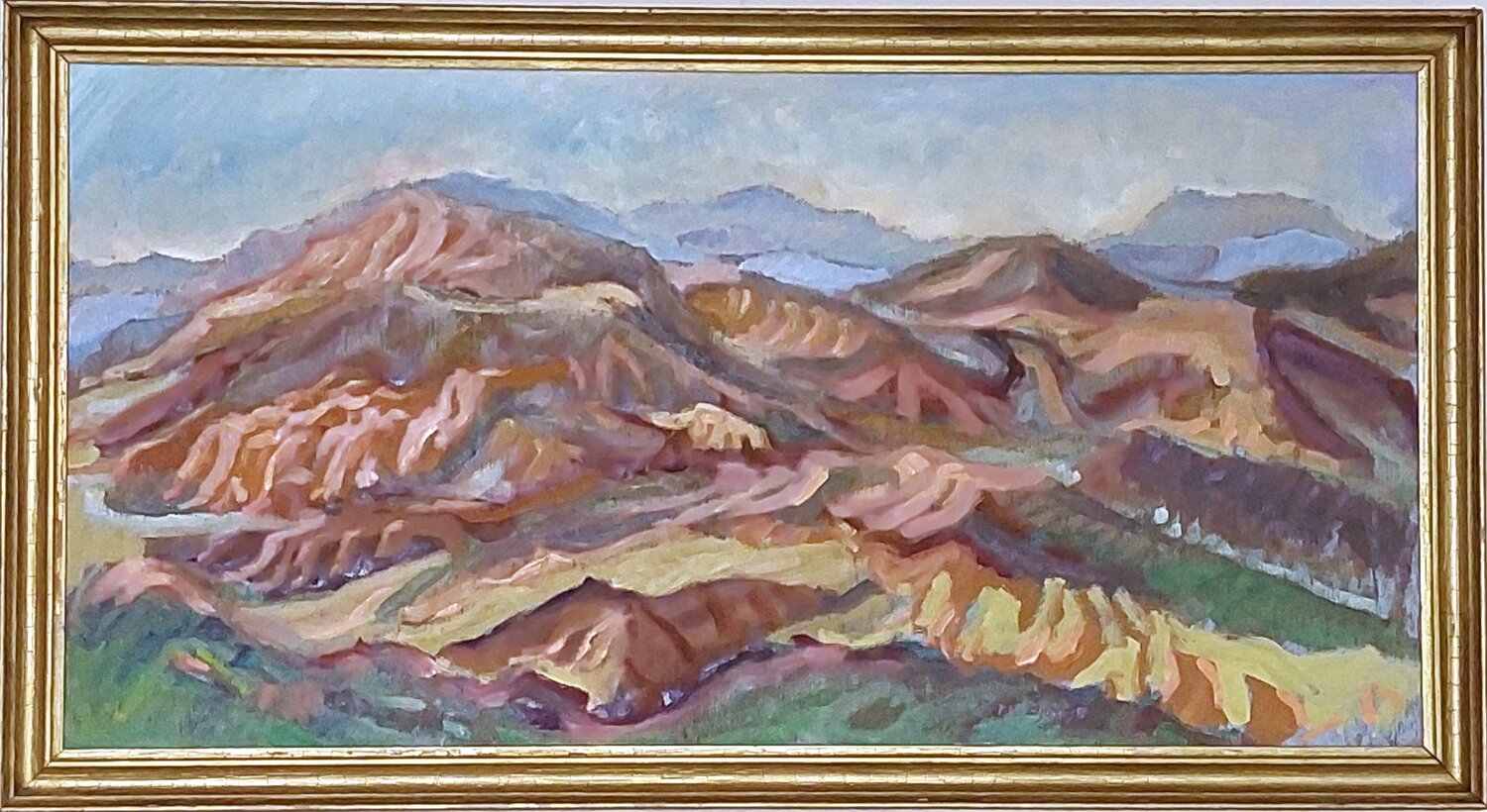 Panorama Estérel Joern Bjerge Original painting for sale