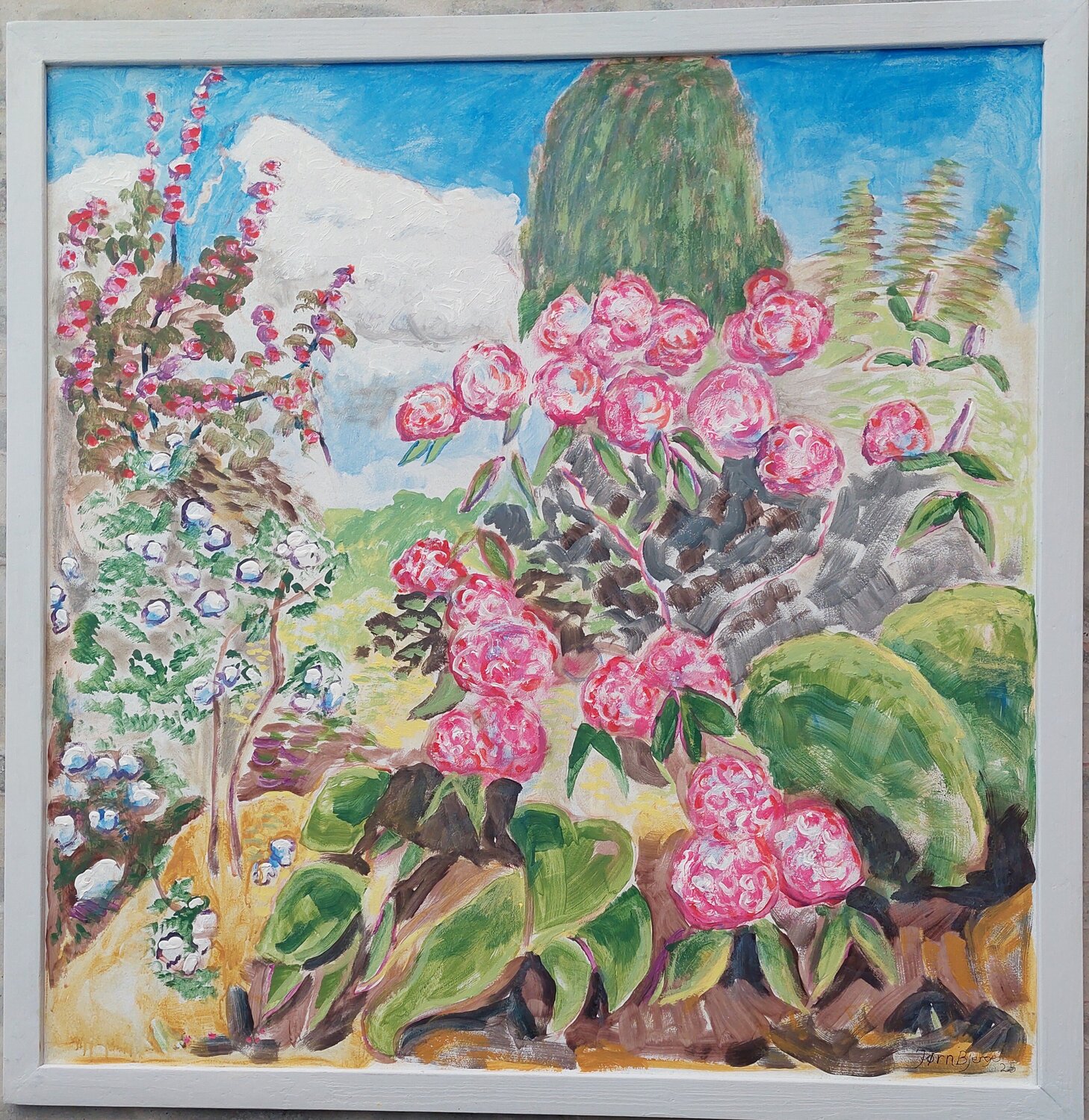 Summertime Joern Bjerge Original painting for sale