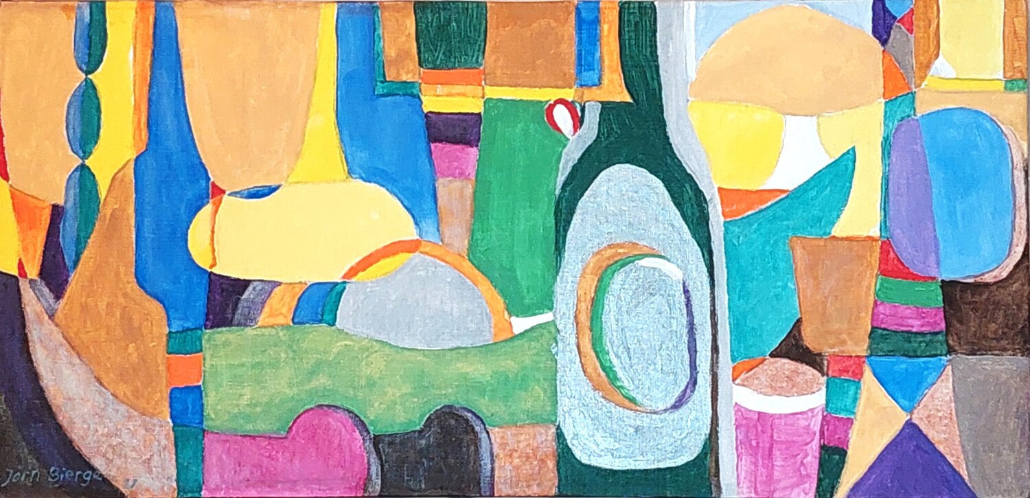 Farvesymfoni Joern Bjerge Original painting for sale