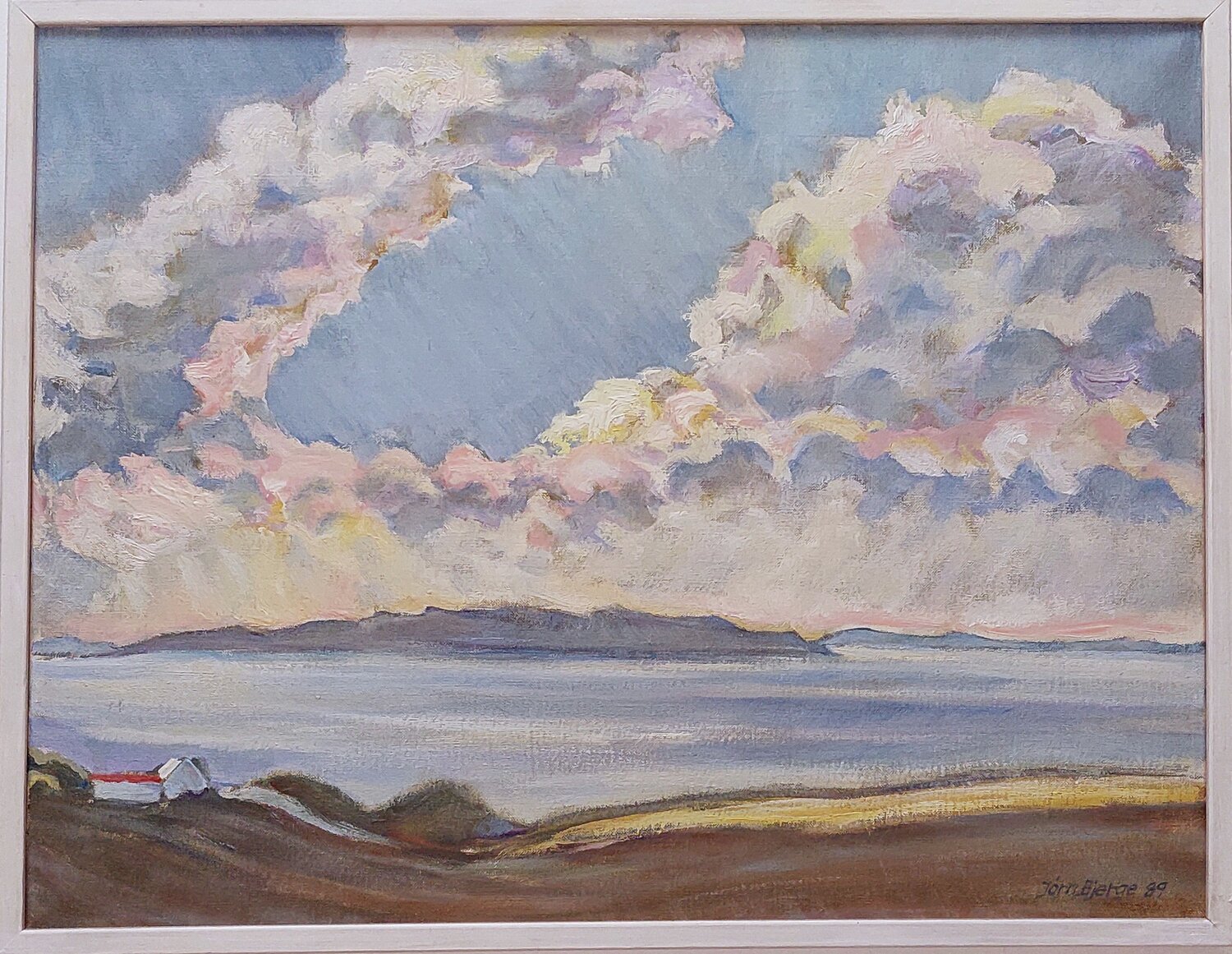 Middag ved havet Joern Bjerge Original painting for sale