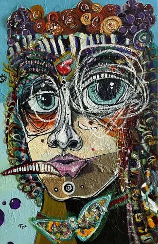 Slowly Unravelling by Jesse Bateman, Painting for Sale on Select