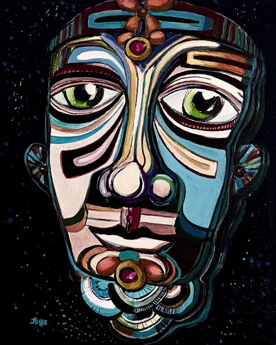 Ear-Space Traffic Controller by Jesse Bateman, Painting for Sale on Select